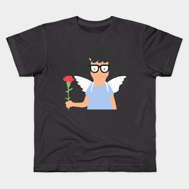 Cupid Tina Kids T-Shirt by gray-cat